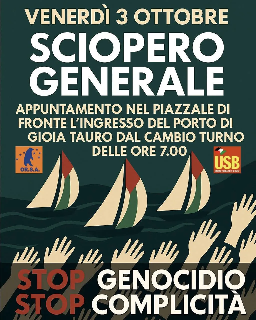 Sciopero Generale - Stop Genocidio Stop Complicità