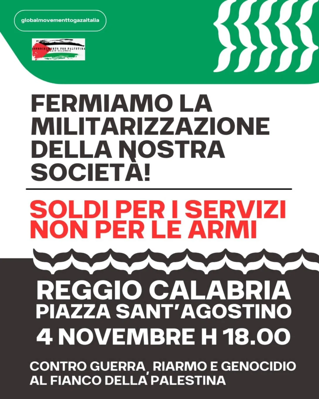 Fermiamo la militarizzazione della nostra società